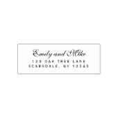 スクリプエレガントト・カップル名差出人住所 セルフインキングスタンプ (デザイン)