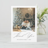 スクリプエレガントト・クリスマスファミリーの写真 サンキューカード (スタンド正面)