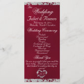 スクリプエレガントト&グリッター- Burgundy 結婚's プログラム (正面)