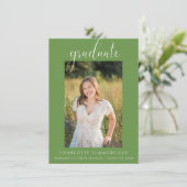 スクリプエレガントト・グリーン卒業発表 招待状 (スタンド正面)