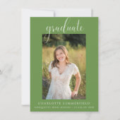 スクリプエレガントト・グリーン卒業発表 招待状 (正面)