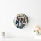 スクリプエレガントト「ファミリー」のカスタム写真 ラウンド壁時計 (ホーム)