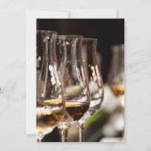 スクリプエレガントト、フォトストックバーカップルのシャワー 招待状 (裏面)