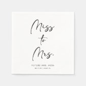 スクリプエレガントト |ブライダルシャワー紙ナプキン スタンダードカクテルナプキン (正面)