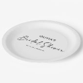 スクリプエレガントト |ブライダルシャワー紙プレート ペーパープレート (アングル)