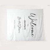 スクリプエレガントト |ブライダルシャワー背景 タペストリー (正面(横))