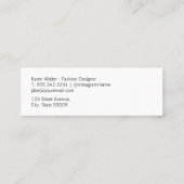 スクリプエレガントト(メタリック金ゴールド) スキニー名刺 (裏面)