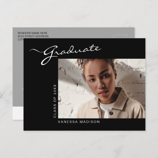 スクリプエレガントト |写真のグラード発表 ポストカード (正面/裏面)