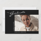 スクリプエレガントト |写真の卒業 案内状 (正面)