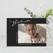 スクリプエレガントト |写真の卒業 案内状 (スタンド正面)