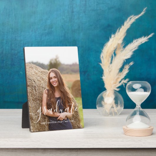 スクリプエレガントト「大学院」のカスタム写真 フォトプラーク (側面)