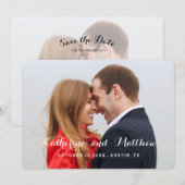 スクリプエレガントト|日付のフォトカードを保存 セーブザデート (正面/裏面)