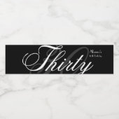 スクリプエレガントト、30歳の誕生日パーティー ペットボトルラベル (シングルラベル)