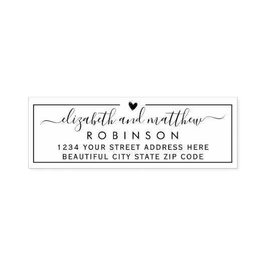 スクリプエレガントトChic結婚の差出人住所Self-i セルフインキングスタンプ (デザイン)