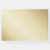 スクリプエレガントトEmerald Greenと金ゴールド結婚ズ ゲストブック (裏面)