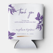 スクリプエレガントトEmerald Purple Eucalyptus結婚 缶クーラー (正面)