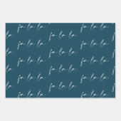 スクリプエレガントトFa La La文字パターンギフト ラッピングペーパーシート (正面3)