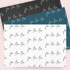 スクリプエレガントトFa La La文字パターンギフト ラッピングペーパーシート