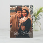 スクリプエレガントトHappy Holidays Christmas 2写真 シーズンカード (スタンド正面)