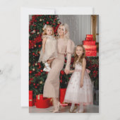 スクリプエレガントトMerry Christmas|一枚の写真|赤 シーズンカード (裏面)