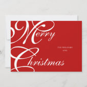 スクリプエレガントトMerry Christmas Non Photo シーズンカード (正面)