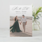 スクリプエレガントトMinimalist 2写真Save The Date 招待状 (スタンド正面)