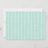 スクリプエレガントトMint Green写真卒業 案内状 (裏面)