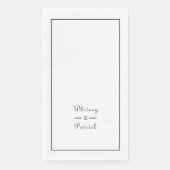 スクリプエレガントトNavy Blueのミニマ結婚リストカップル (正面)