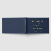 スクリプエレガントトNavy Blue結婚's ゲストブック (全面)