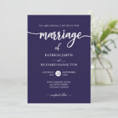 スクリプエレガントトNavy Blue結婚's 招待状 (スタンド正面)