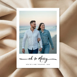 スクリプエレガントトOh So Merry Christmasビーチ写真 シーズンカード