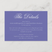スクリプエレガントトPeriwinkle Blueの結婚詳細 エンクロージャーカード (正面)