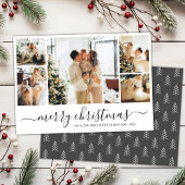 スクリプエレガントトPicコラージクリスマスホリデーカード 招待状