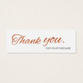 スクリプエレガントトThank You For Order Smallブランディング (正面)