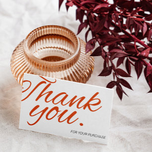 スクリプエレガントトThank You For Order Smallブランディング 名刺