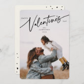 スクリプエレガントトValentine's Dayフラットフォトカード シーズンカード (正面/裏面)