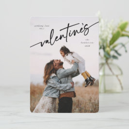 スクリプエレガントトValentine's Dayフラットフォトカード シーズンカード