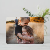 スクリプエレガントトValentines Day Foilフォトカード 箔シーズンカード (立ち正面)