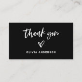 スクリプカジュアルトとハートありがとう | ロゴ背面 名刺 (正面)