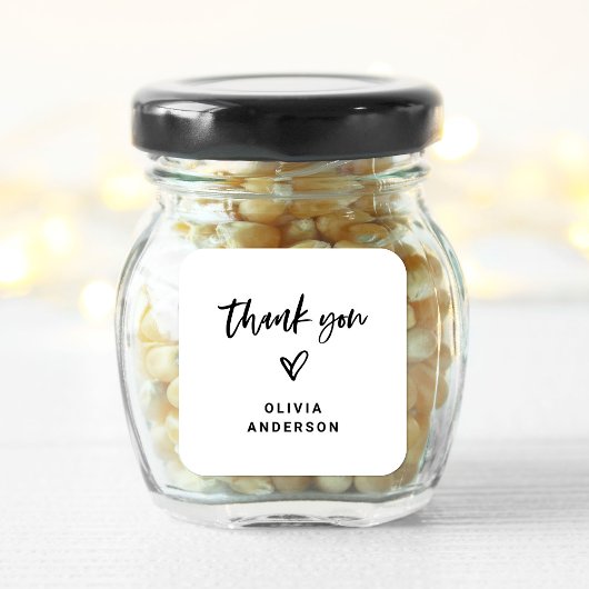 スクリプカジュアルトとハート | ブランディングありがとう スクエアシール