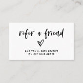 スクリプカジュアルトとハート | 白黒 紹介カード (正面)