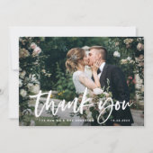 スクリプカジュアルトと写真 | 結婚s サンキューカード (正面)