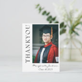 スクリプカジュアルトと卒業写真サンキューカード サンキューカード (スタンド正面)