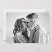 スクリプカジュアルトの白黒の写真 セーブザデート (裏面)