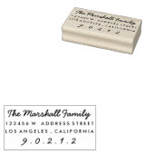 スクリプカジュアルトカスタム差出人住所 ラバースタンプ (押印)