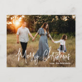 スクリプカジュアルト写真のクリモダンスマス シーズンポストカード (正面)