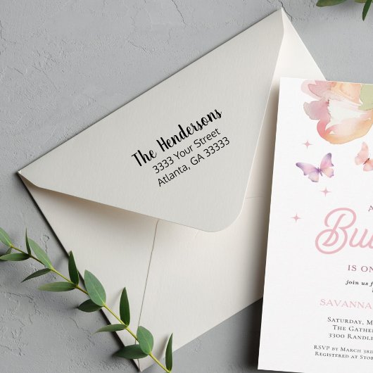 スクリプカジュアルト差出人住所 セルフインキングスタンプ