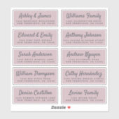 スクリプカジュアルト結婚のゲスト住所 シール (シート)