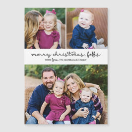 スクリプカジュアルト3フォト磁気クリスマスホリデー