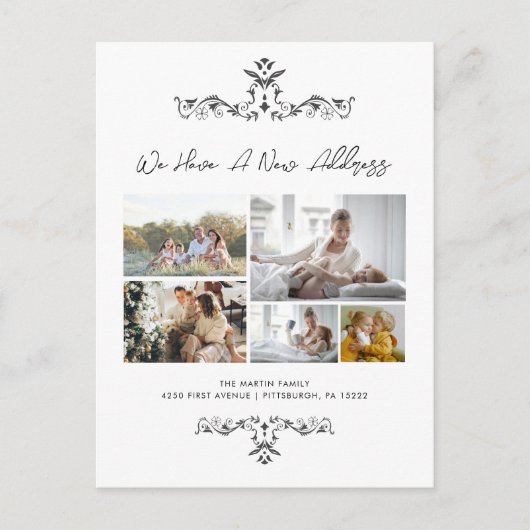 スクリプカジュアルト5枚の写真の移華美動案内 ポストカード (正面)